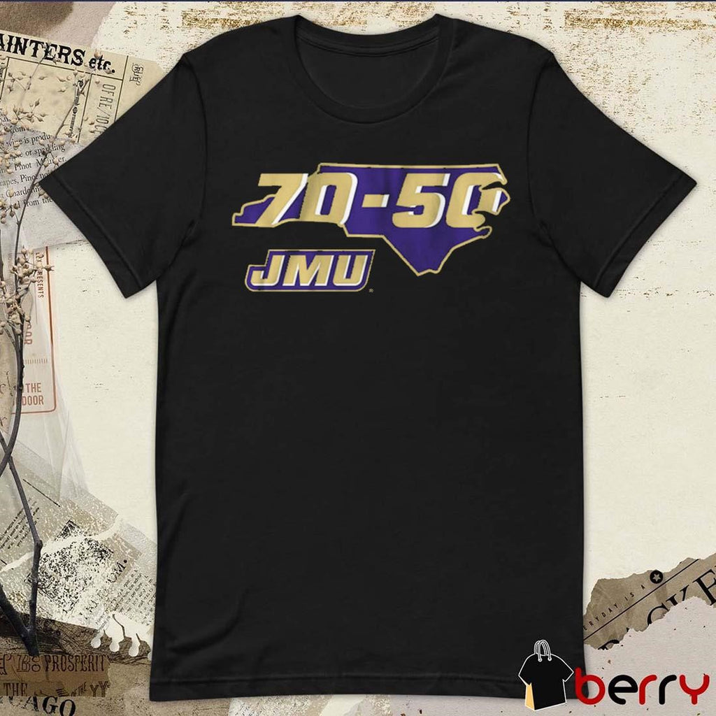 JMU James Madison Dukes Football 70-50 t-shirt