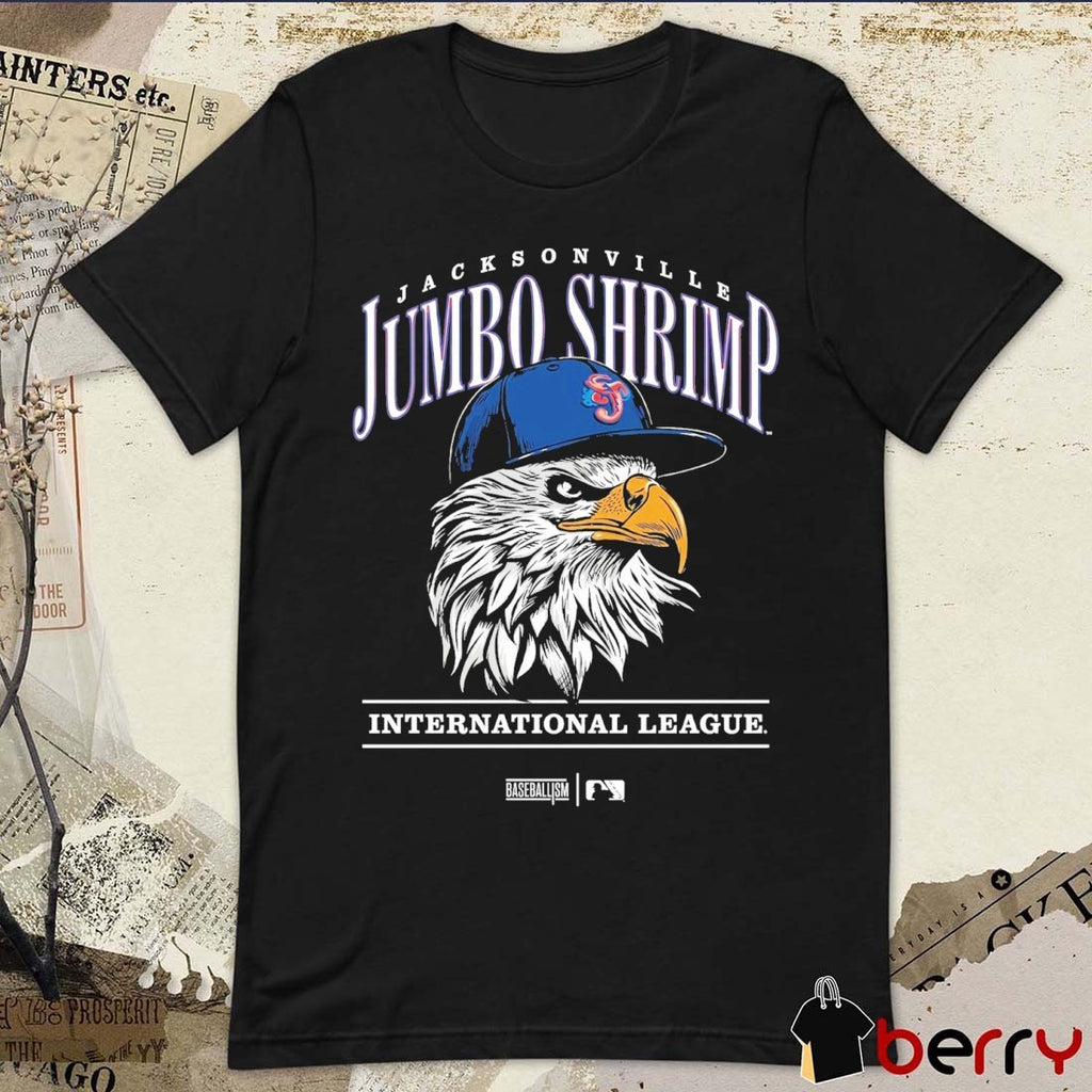 Jacksonville Jumbo Shrimp MiLB International League Baseballism League Eagle t-shirt