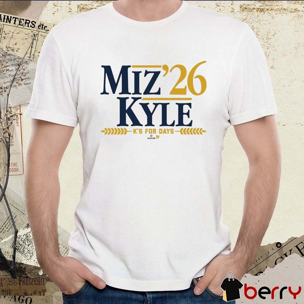 Jacob Misiorowski and Kyle Harrison Miz-Kyle ’26 K’s For Days Milwaukee Brewers MLB t-shirt