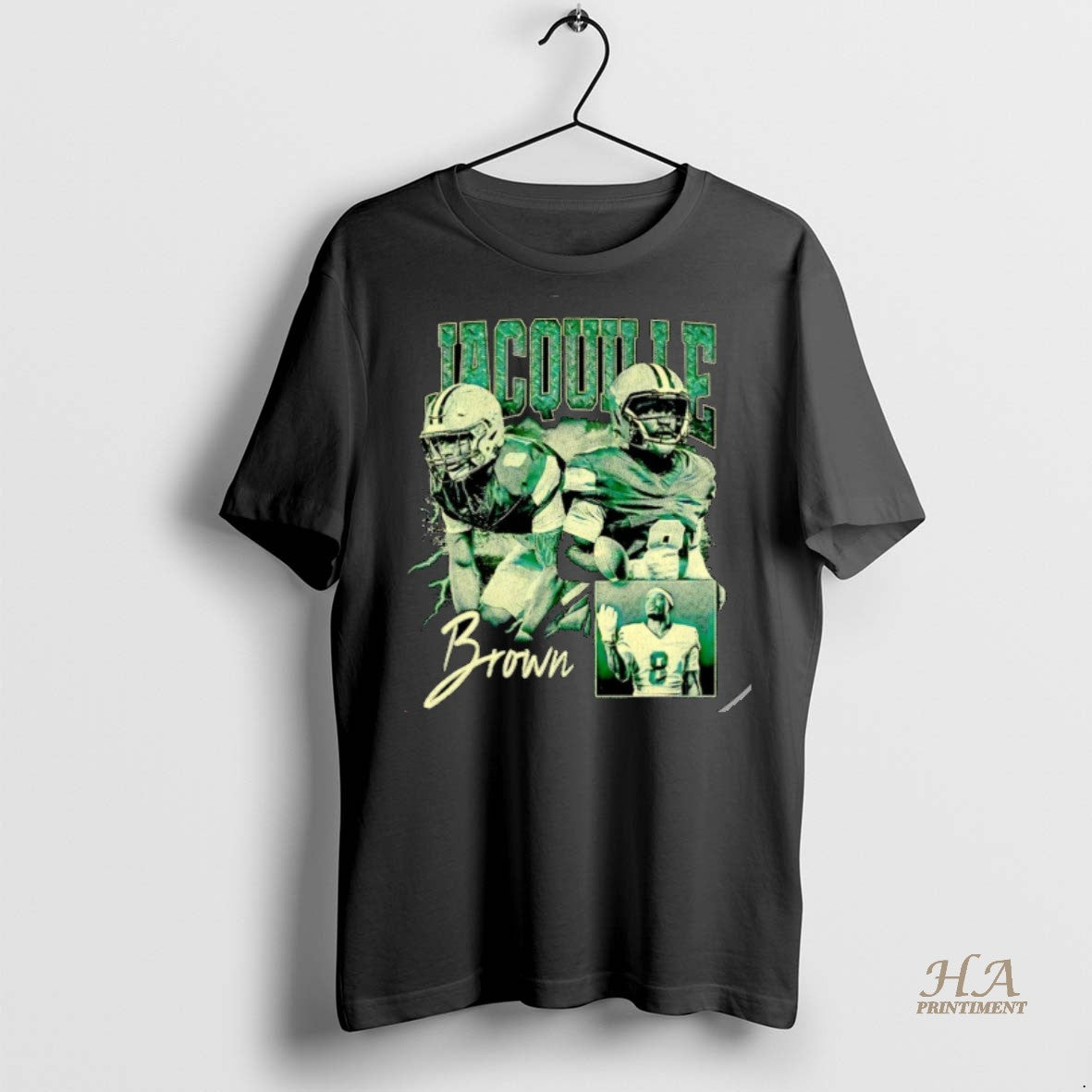 Official Jacquille Brown Player Northern Michigan Wildcats Graphic Vintage Christmas Shirt