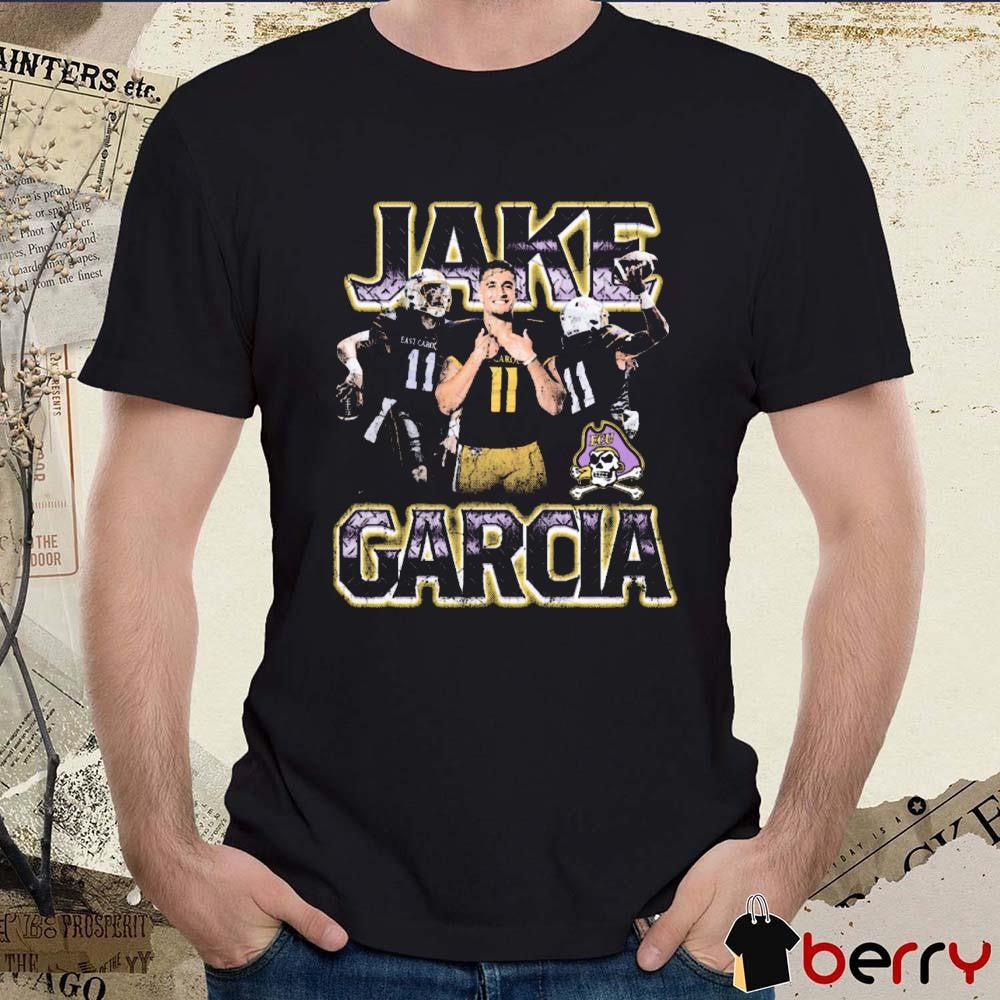 Jake Garcia East Carolina Pirates football 90s Retro Graphic t-shirt