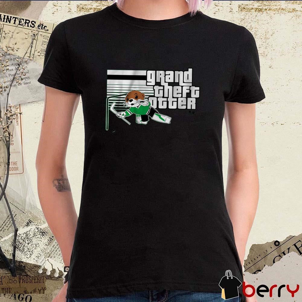 Jake Oettinger Grand Theft Otter Dallas Stars Hockey t-shirt