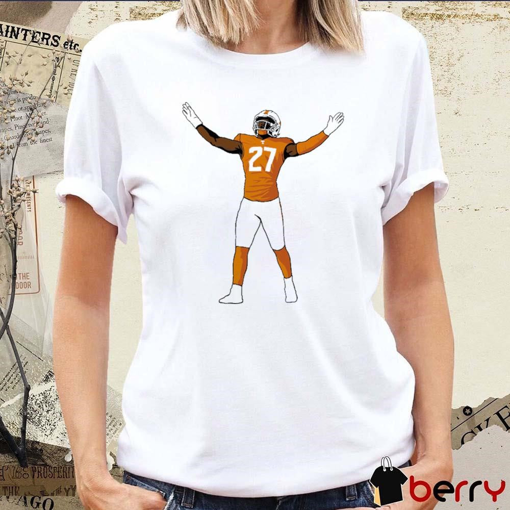 James Pearce Jr #27 Tennessee Volunteers Painting t-shirt