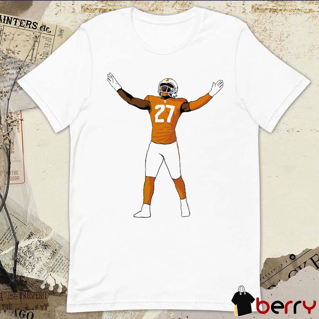 James Pearce Jr #27 Tennessee Volunteers Painting t-shirt