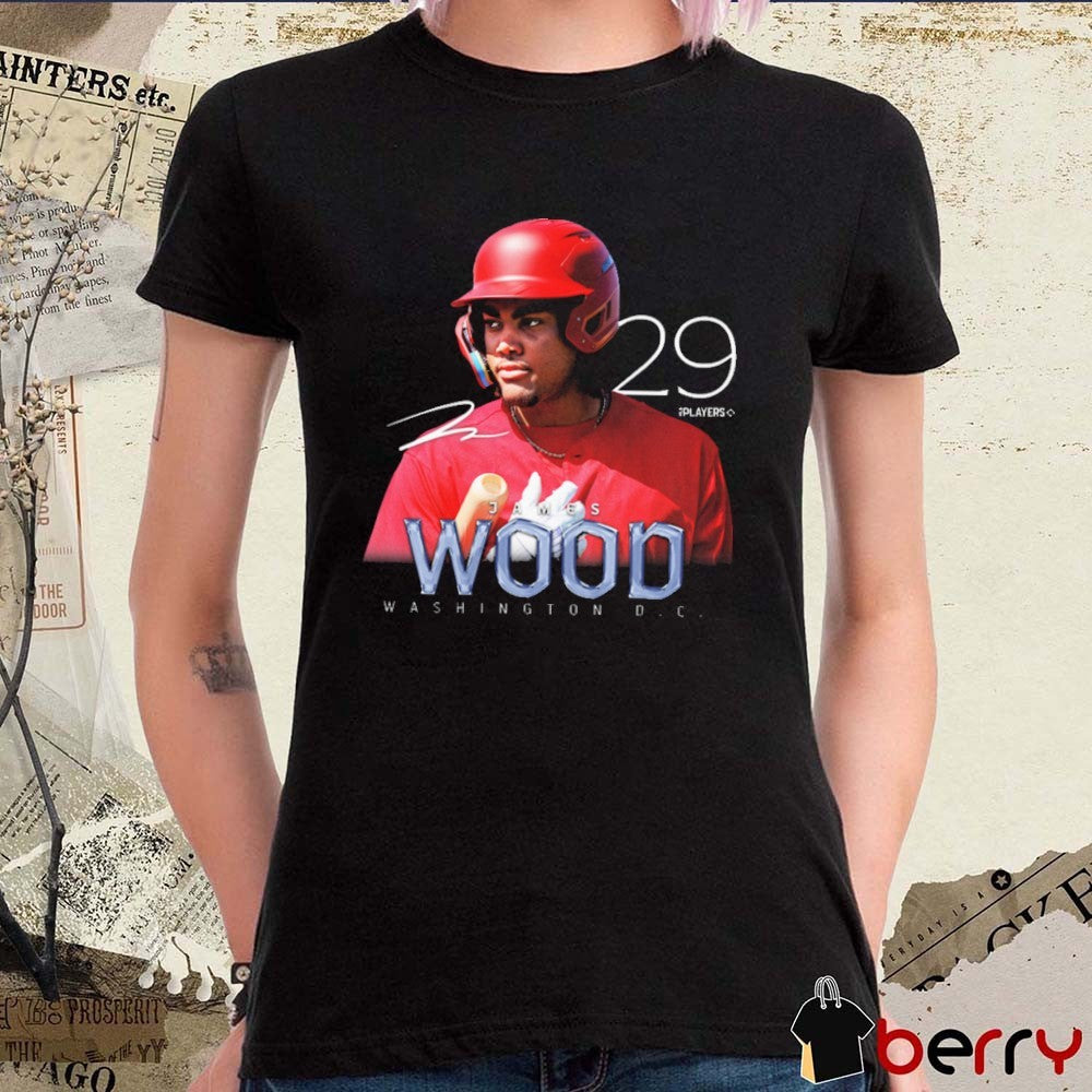 James Wood Breakout Series #29 Washington DC Washington Nationals MLB Signature Portrait t-shirt