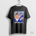 Official Jaxson Dart New York Giants Vintage Graphic Blackshirt