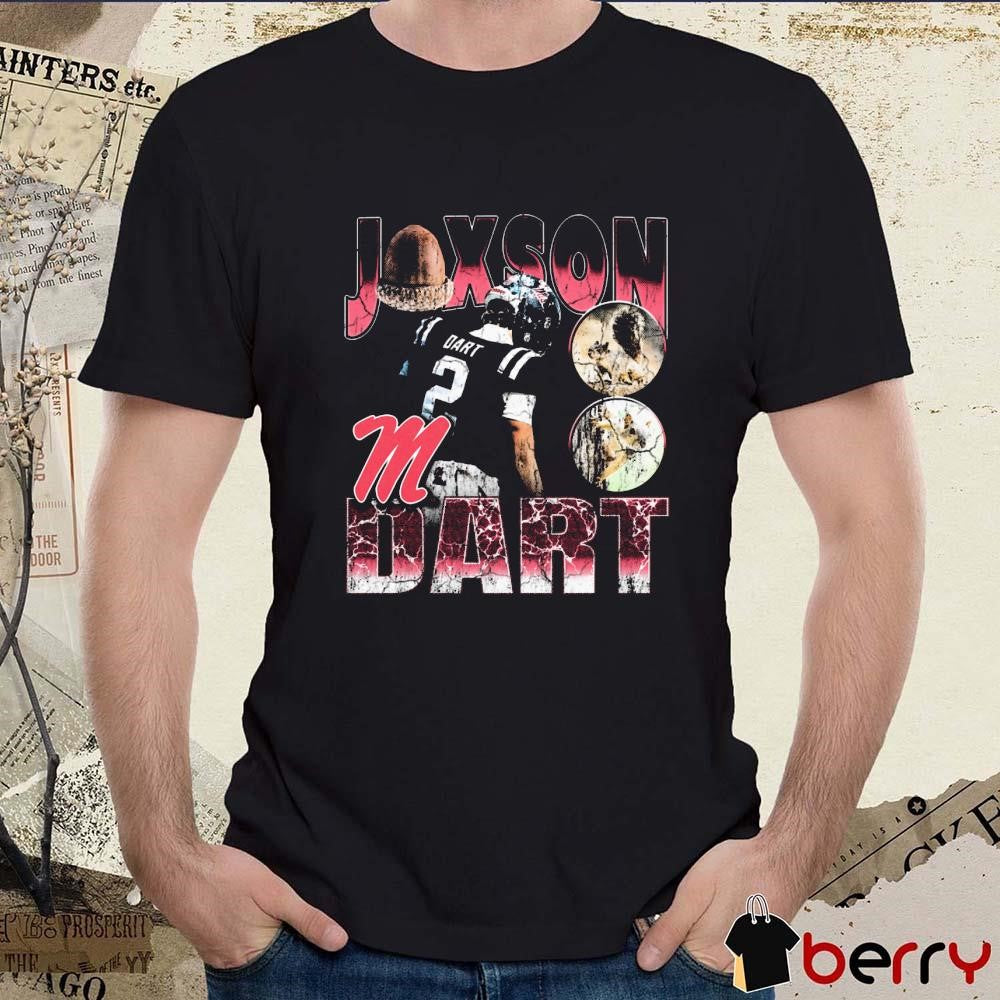 Jaxson Dart Squirrel Ole Miss Rebels 90s Graphic t-shirt