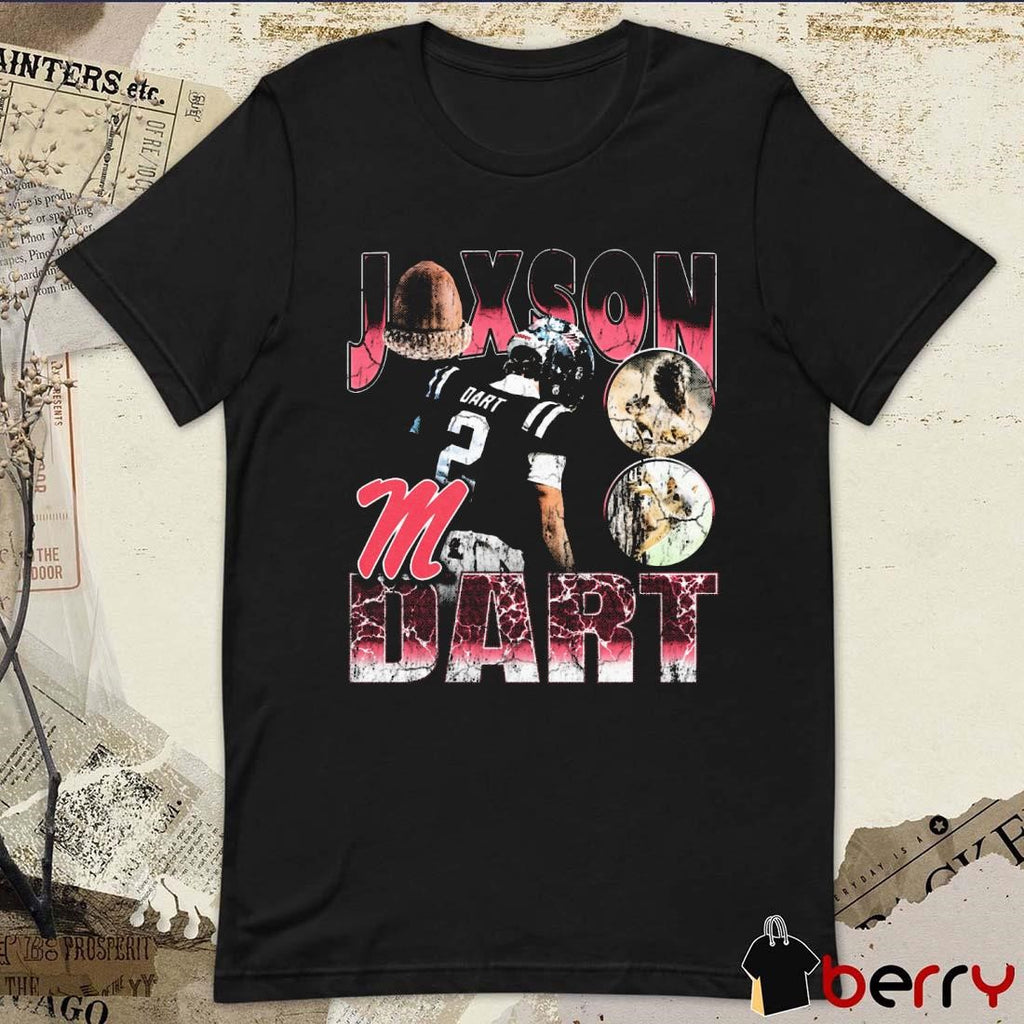 Jaxson Dart Squirrel Ole Miss Rebels 90s Graphic t-shirt