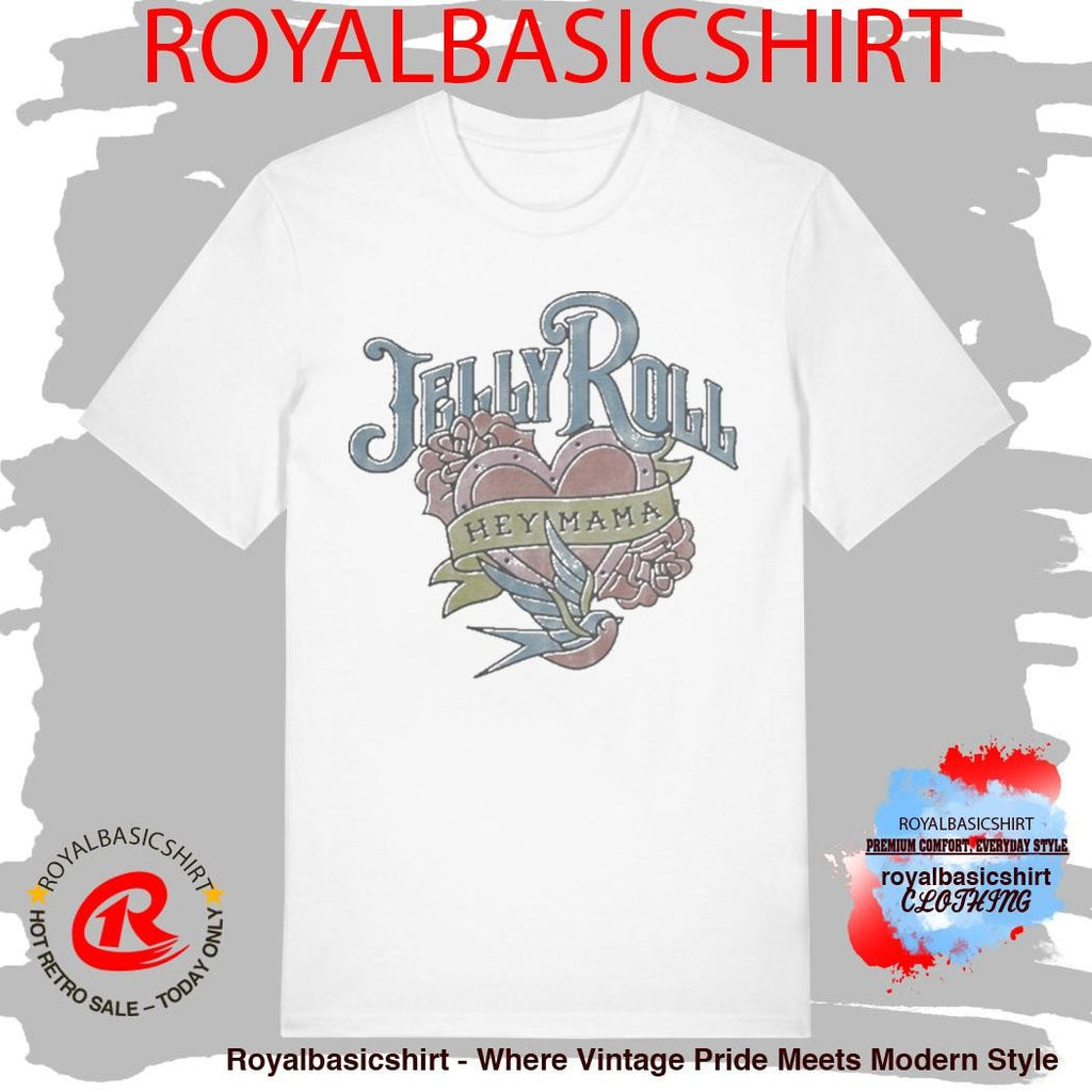 Jelly Roll Hey Mama Heart Bird Shirt