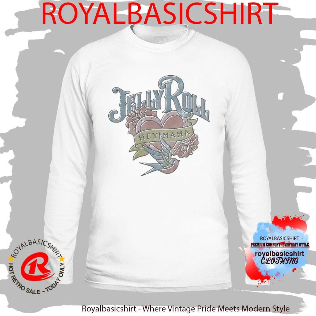Jelly Roll Hey Mama Heart Bird Shirt