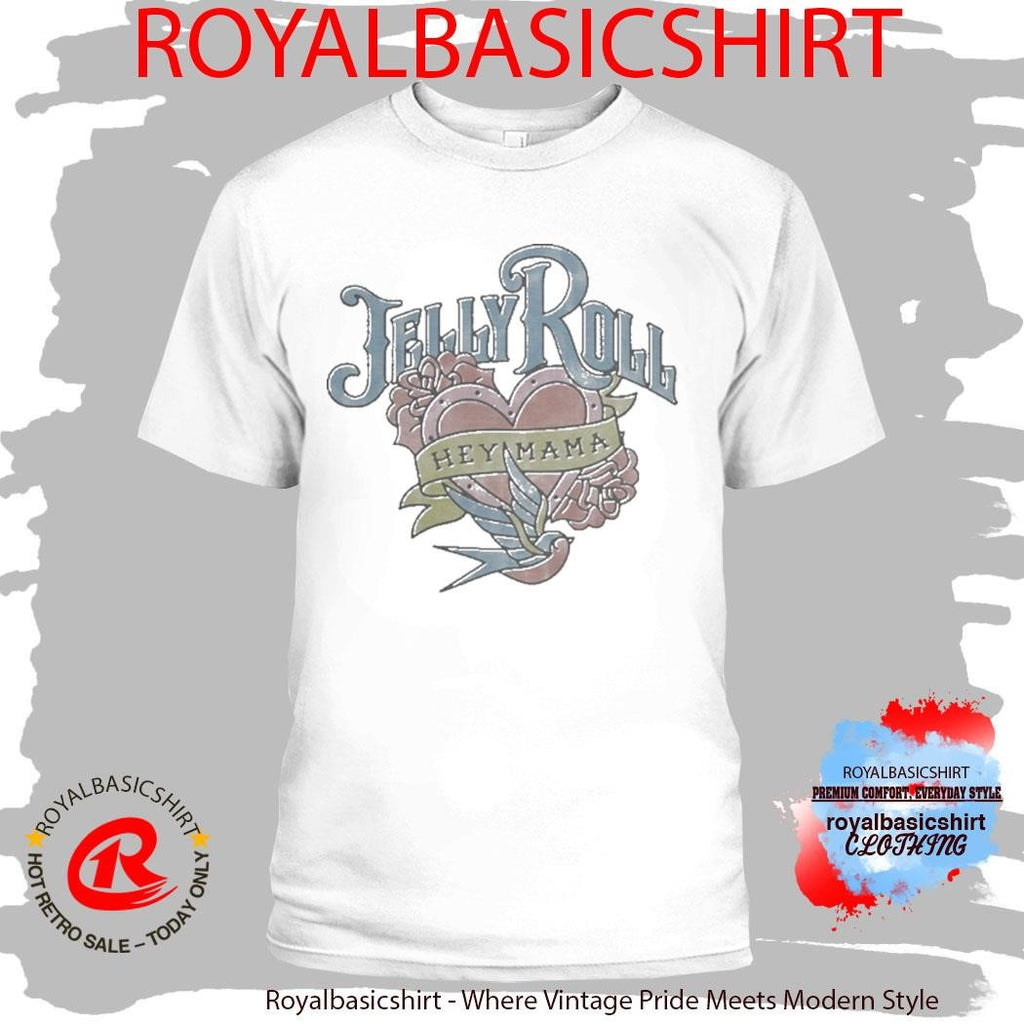 Jelly Roll Hey Mama Heart Bird Shirt