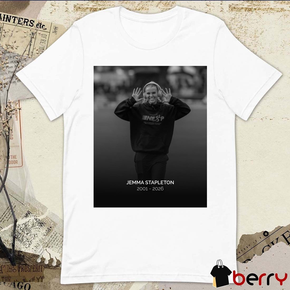 Jemma Stapleton 2001 – 2026 Victorian Athletic League Poster t-shirt