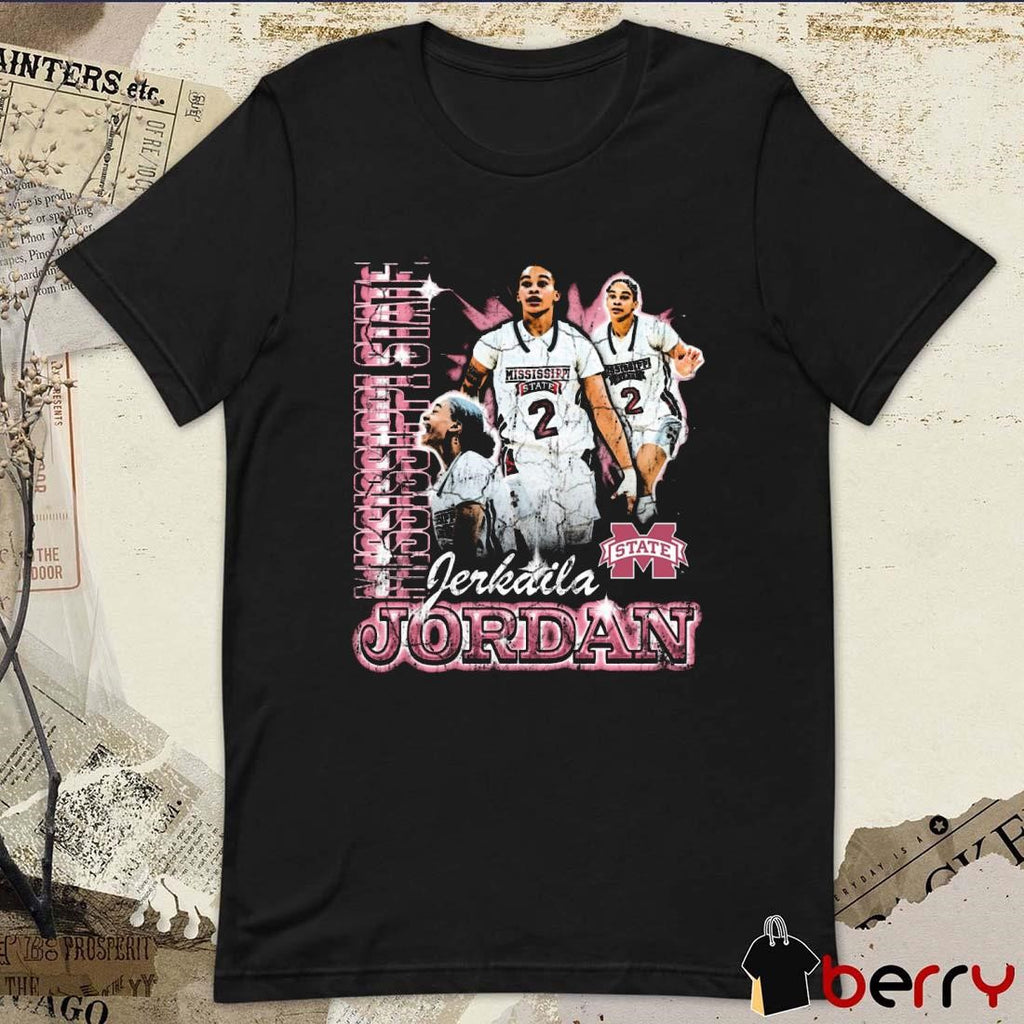 Jerkaila Jordan Mississippi State Bulldogs 90s Graphic t-shirt