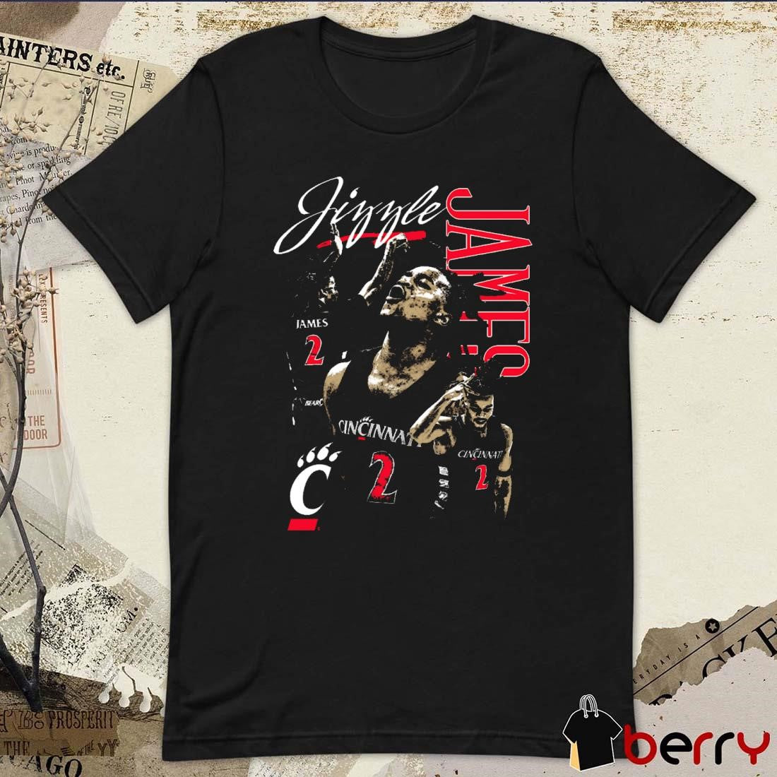 Jizzle James Classic Cat Cincinnati Bearcats NCAA Graphic t-shirt