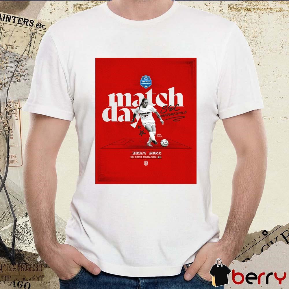 Jocelyn Chinea Match Day 7 Georgia Vs 2 Arkansas Sec Quarter Finals 2024 Soccer Tournament Poster t-shirt