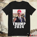 Joe Biden Wearing Trump 2024 Hat t-shirt