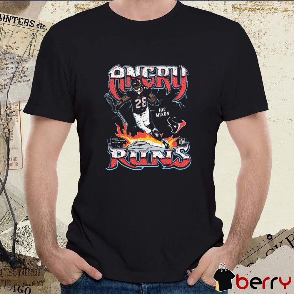 Joe Mixon Houston Texans NFL Angry Runs Player Graphic t-shirt
