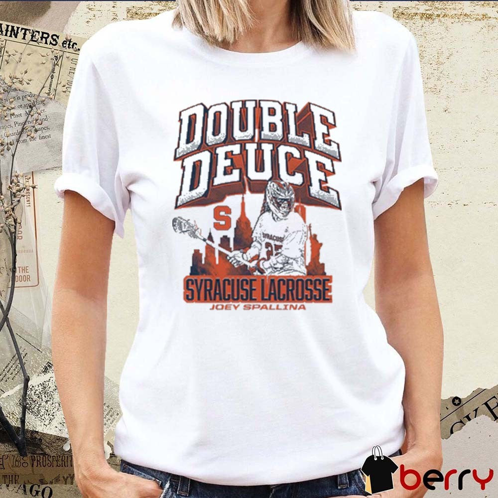 Joey Spallina Double Deuce Syracuse Orange Lacrosse NCAA Graphic t-shirt