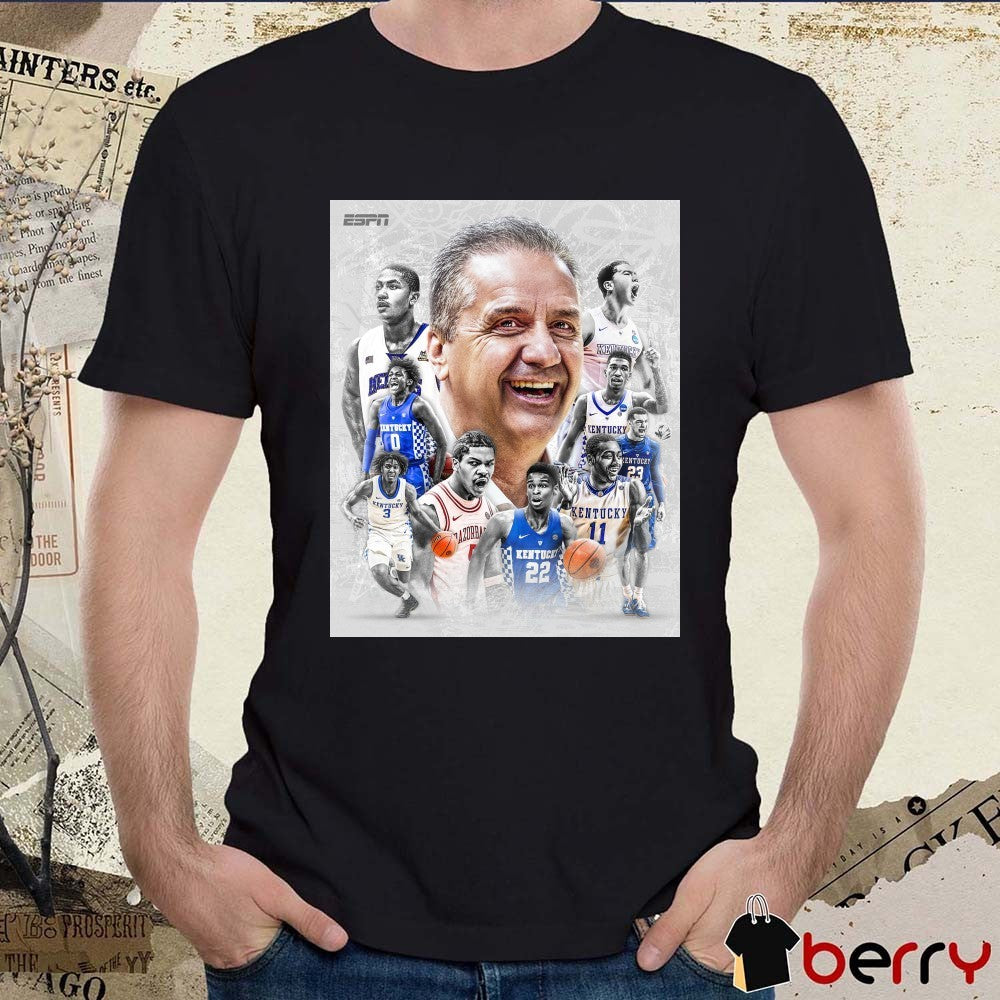 John Calipari Kentucky Wildcats men’s basketball Head Coach For Kentucky From 2009 To 2024 Poster t-shirt