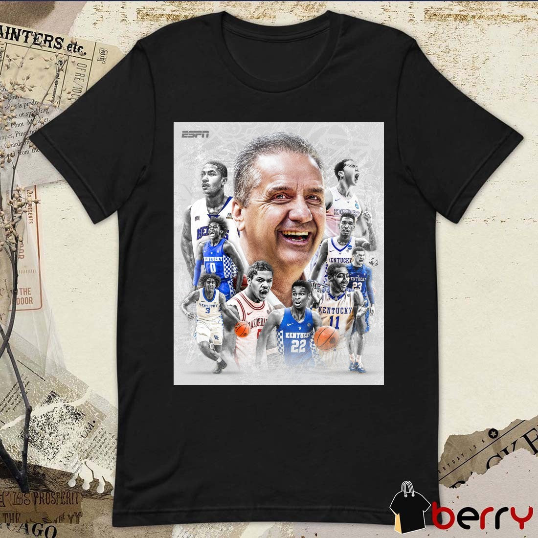John Calipari Kentucky Wildcats men’s basketball Head Coach For Kentucky From 2009 To 2024 Poster t-shirt