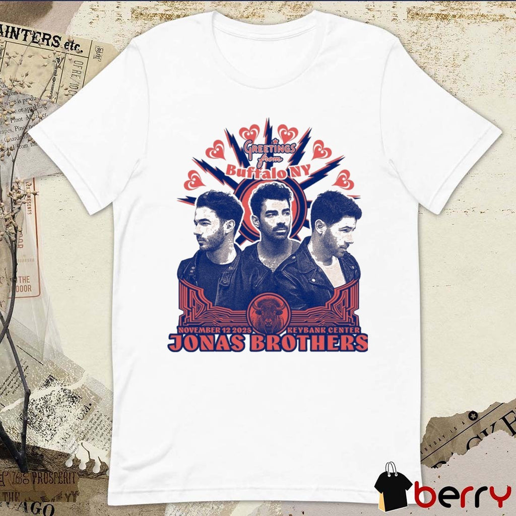 Jonas Brothers Greetings From Buffalo NY November 12 2025 Keybank Center t-shirt
