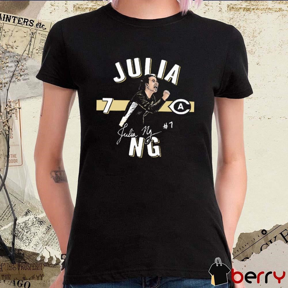 Julia Ng #7 UC Davis Volleyball Cartoon Signature t-shirt