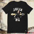 Julia Ng #7 UC Davis Volleyball Cartoon Signature t-shirt