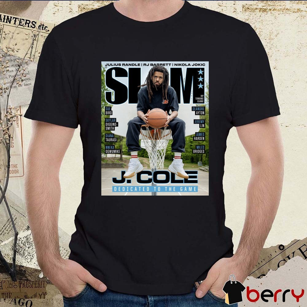 Julius Randle RJ Barrett Nikola Jokic Slam J Cole Dedicated To The Game Poster t-shirt