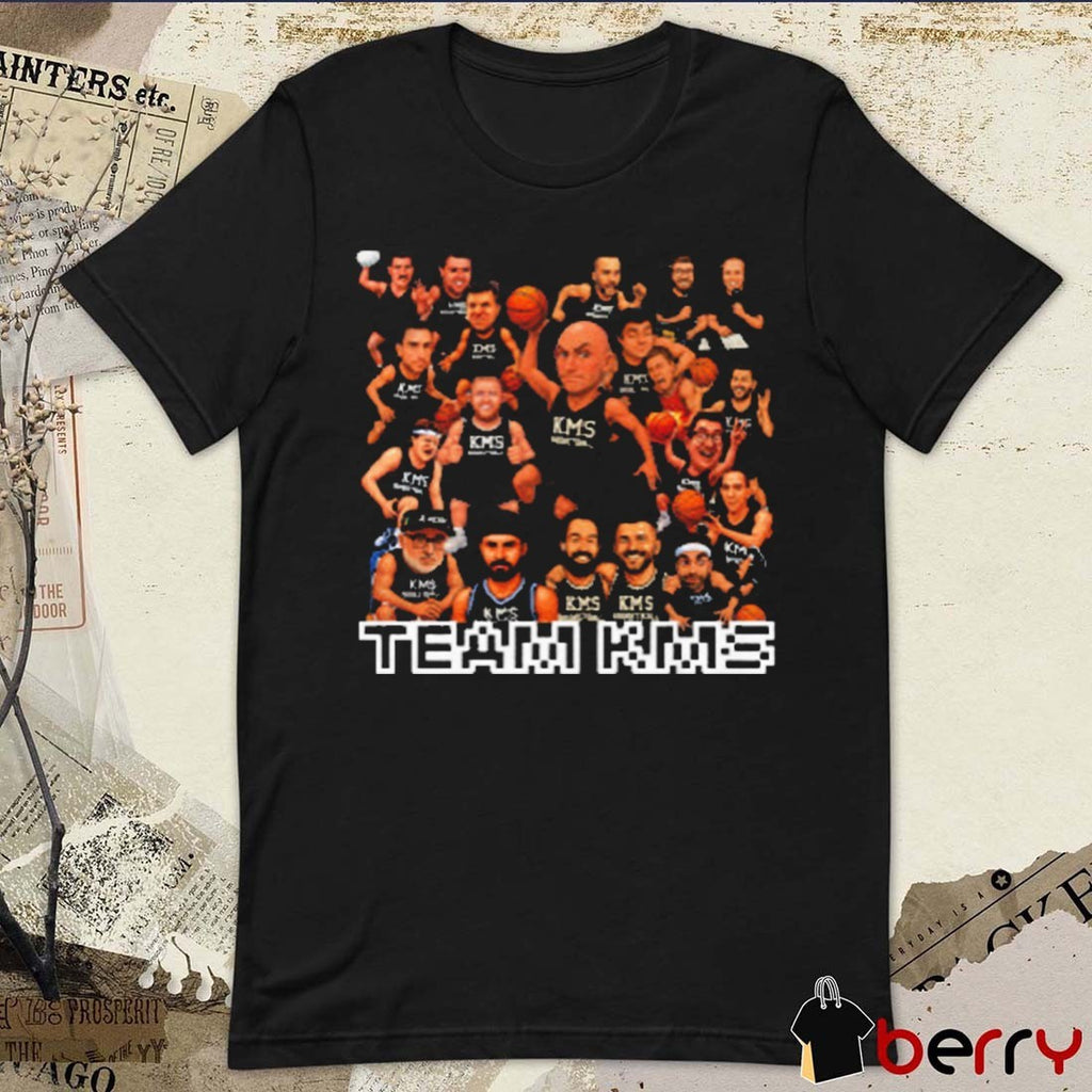 KMS Basketball Team KMS The Kirk Minihane Show Caricatures t-shirt