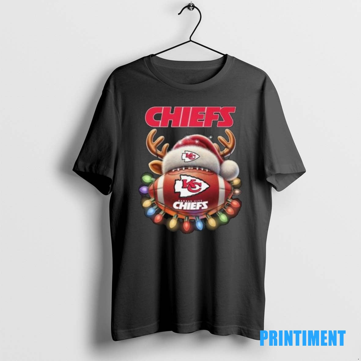 Official Kansas City Chiefs Football Hat Light Merry Christmas 2025 Tee Sweater