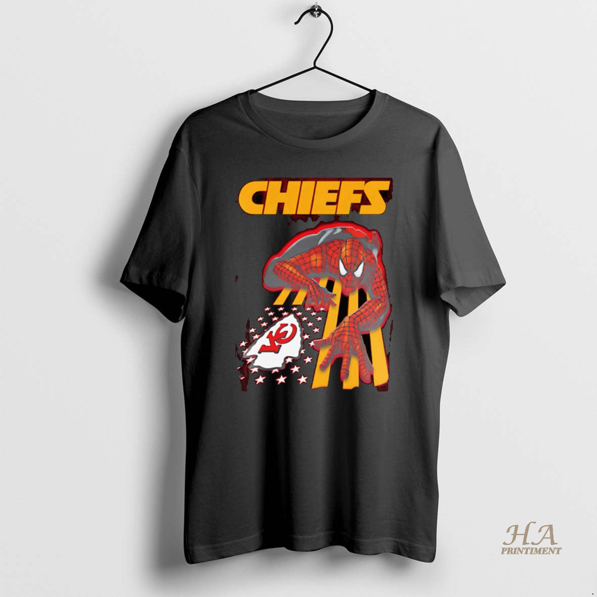 Official Kansas City Chiefs Spiderman America Flag