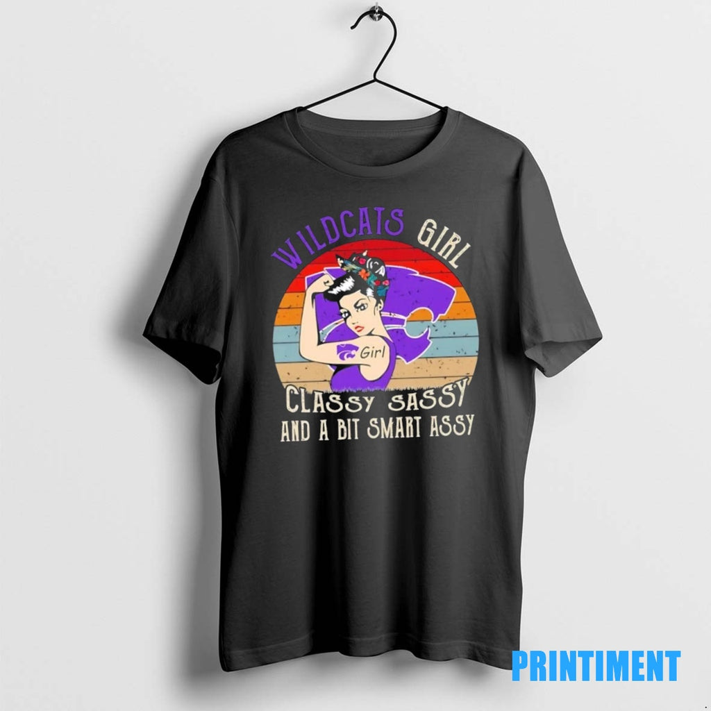 Official Kansas State Wildcats Girl Classy Sassy And A Bit Smart Assy Tee Sweater