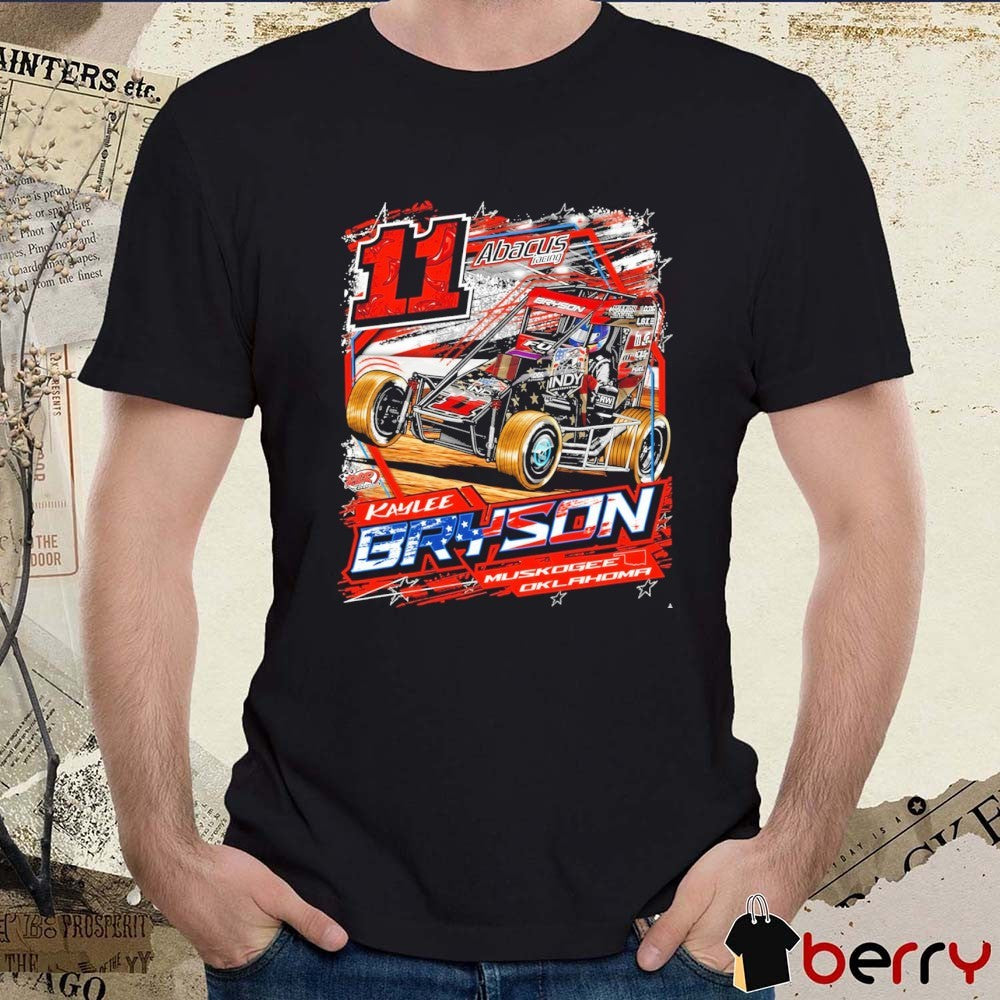 Kaylee Bryson Racing Chili Bowl Muskogee Oklahoma 11 Abacus Racing Car t-shirt