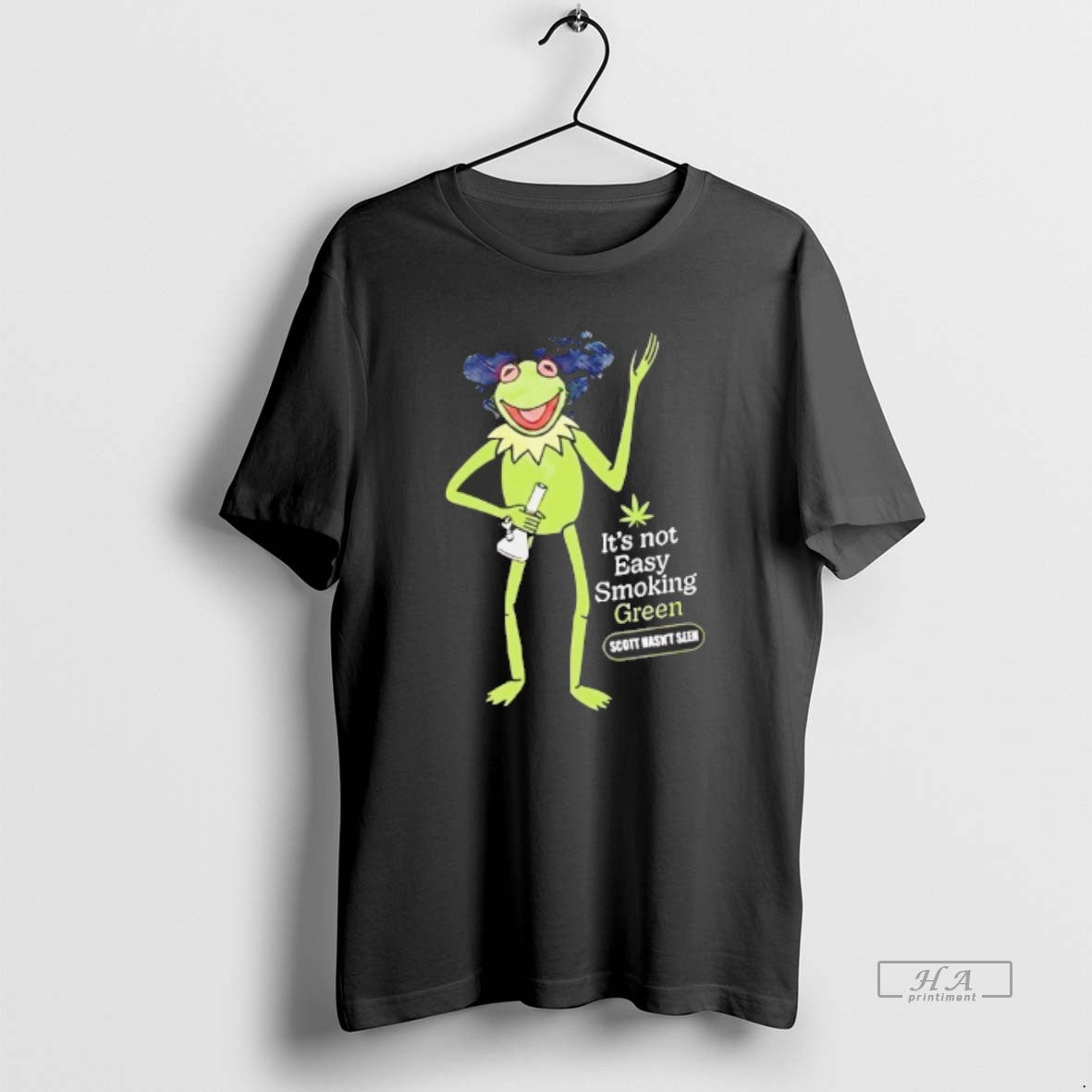 Official Kermit The Frog Its Not Easy Smoking Green