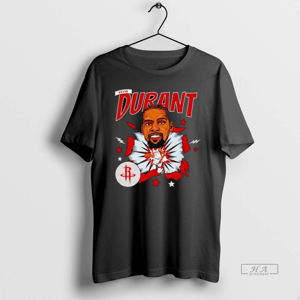 Official Kevin Durant Big Head Caricature Rockets
