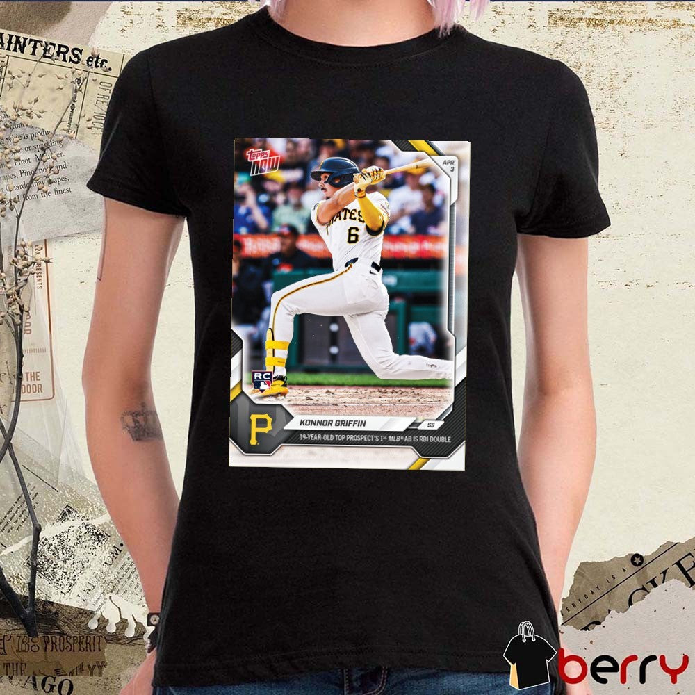 Konnor Griffin 19 Year Old Top Prospect’s 1st MLB Is Rbi Double Ss Topps Poster t-shirt