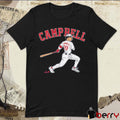 Kristian Campbell Slugger Swing Boston Red Sox Baseball MLB 2025 Graphic t-shirt