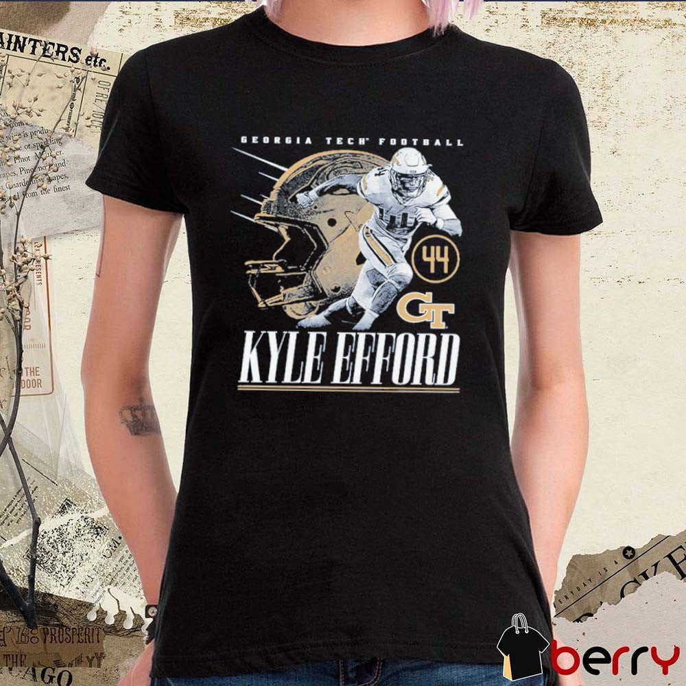 Kyle Efford Illustrated Georgia Tech Yellow Jackets Football t-shirt