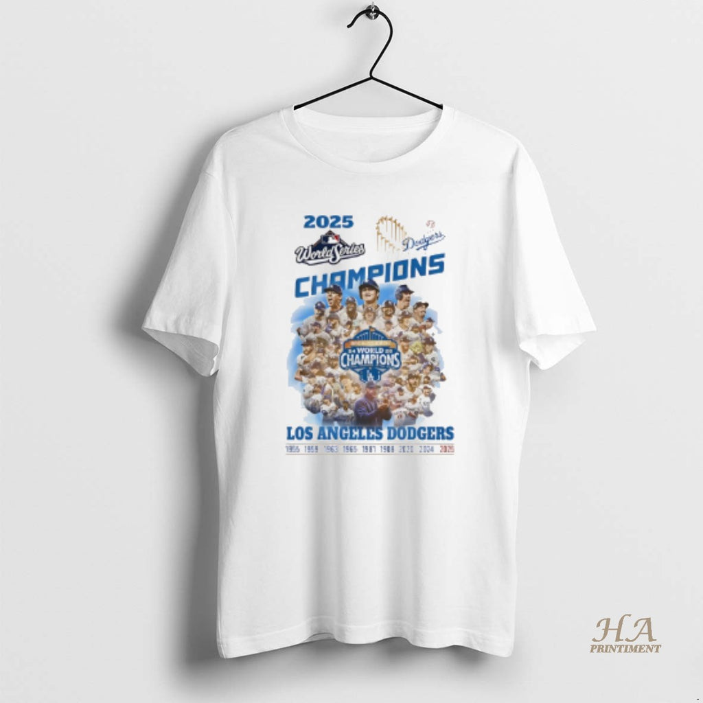 Official La Dodgers 2025 World Series Champions All Team
