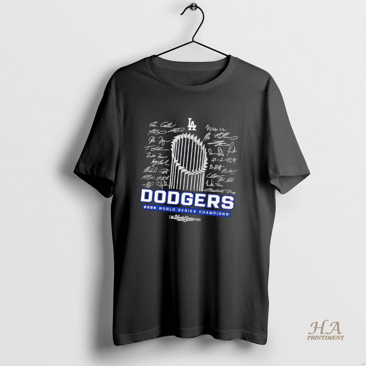 Official La Dodgers 2025 World Series Champions Signatures Trophy