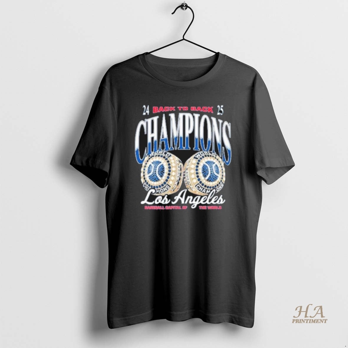Official La Dodgers Back To Back Rings