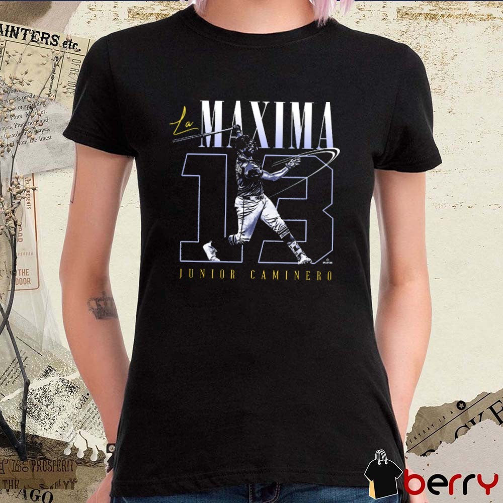 LA MAXIMA Junior Caminero 13 Tampa Bay Rays MLB Graphic t-shirt