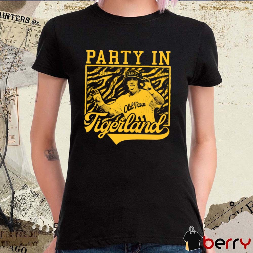 LSU Tigers Baseball Josh Pearson Party In Tigerland NCAA Graphic t-shirt