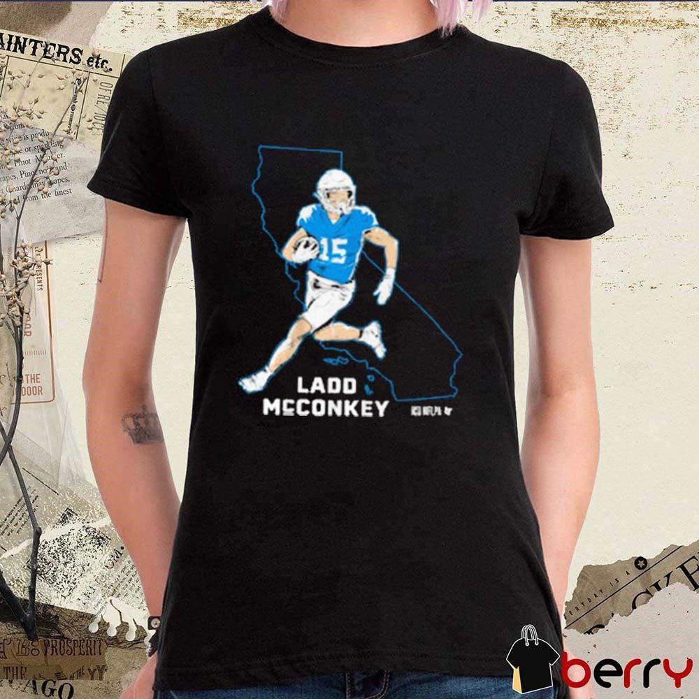 Ladd McConkey California State Star Los Angeles Chargers NFL t-shirt