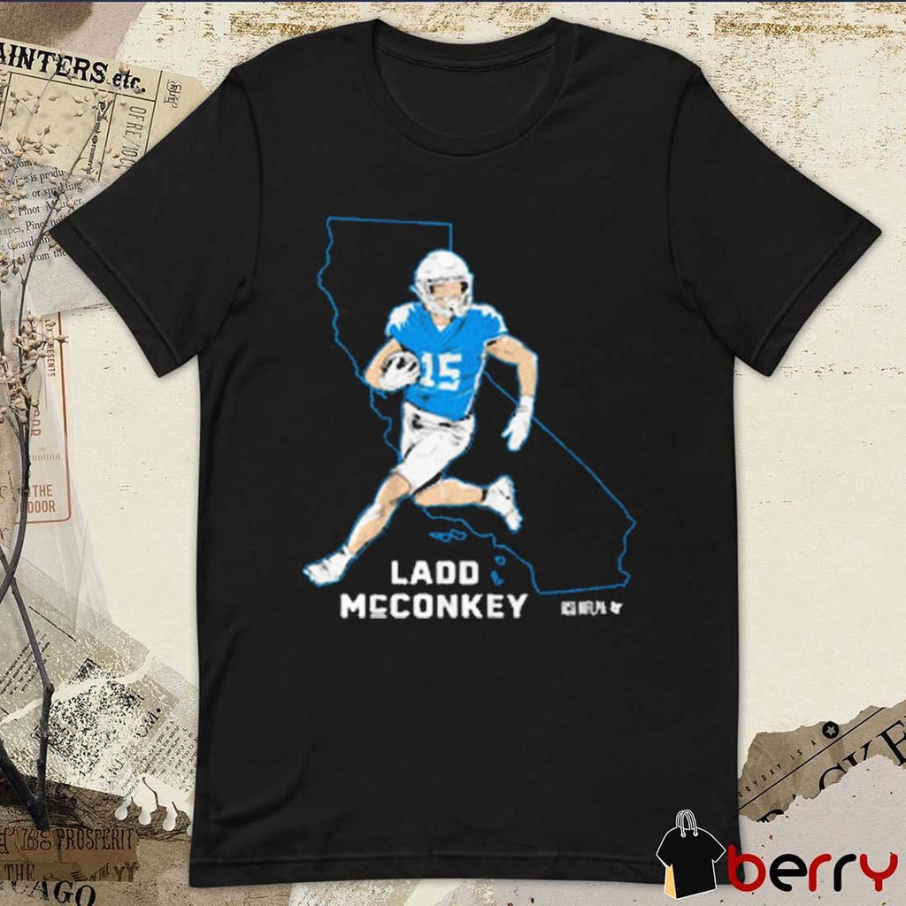 Ladd McConkey California State Star Los Angeles Chargers NFL t-shirt