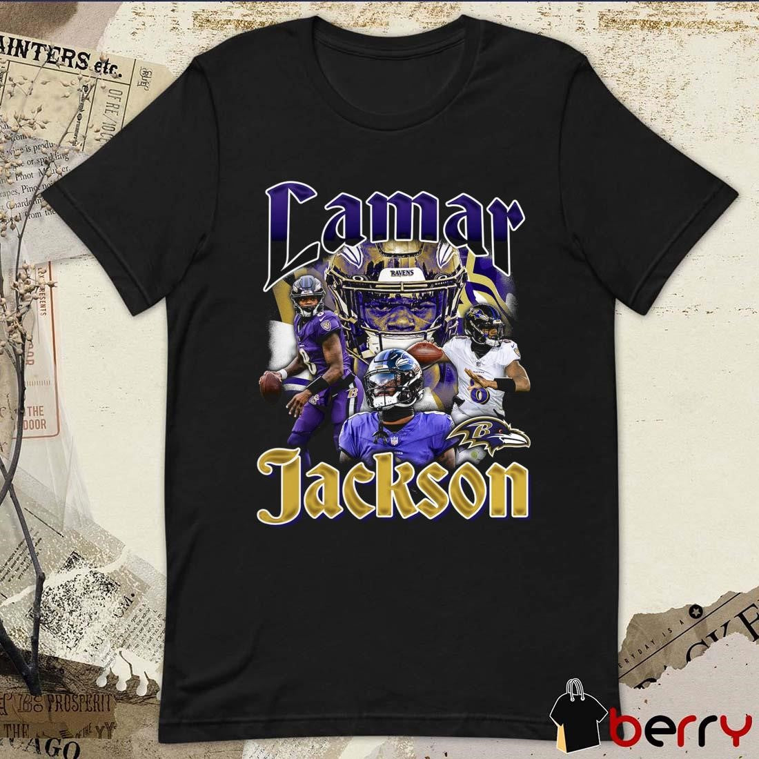 Lamar Jackson Baltimore Ravens Notorious Player Graphic NFL t-shirt