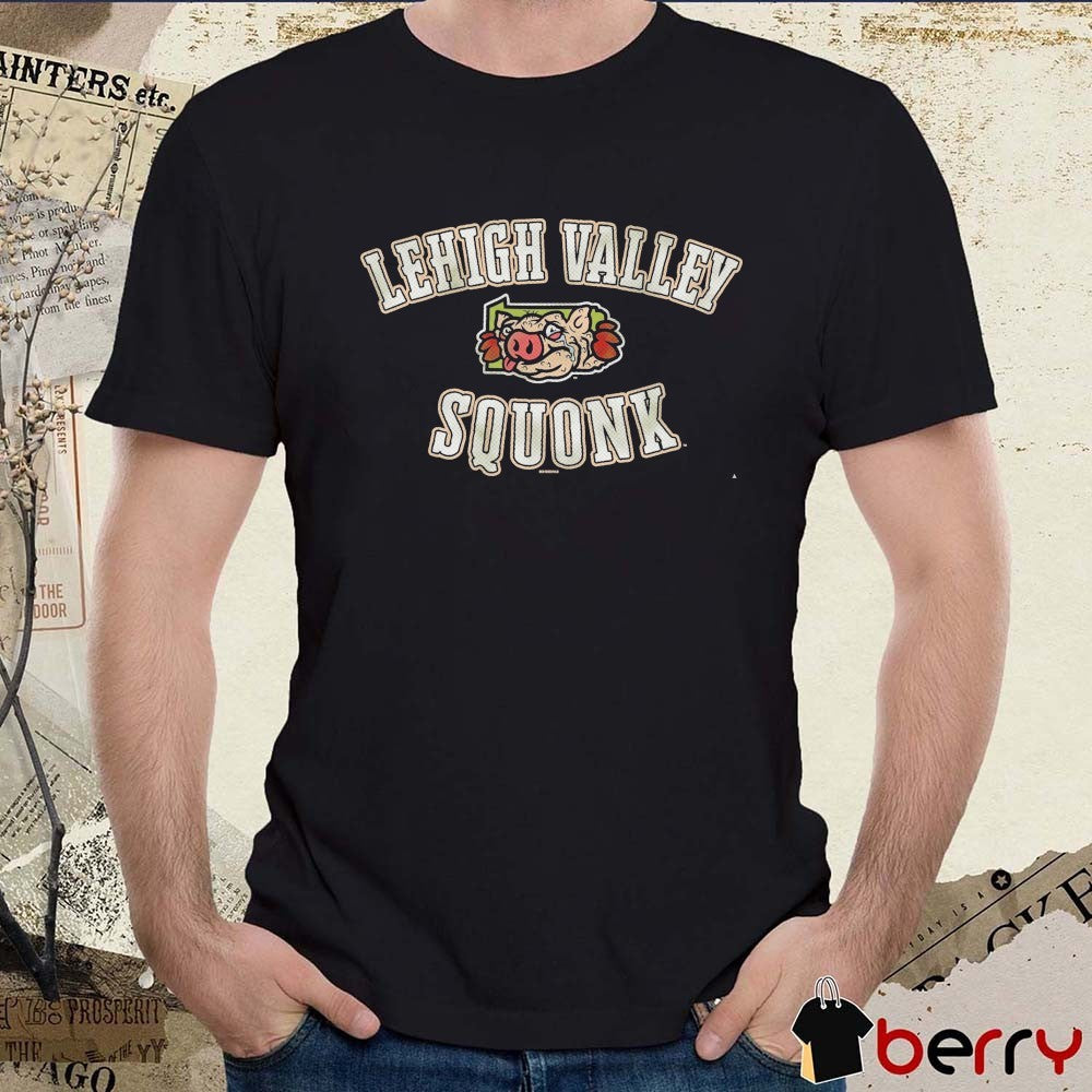 Lehigh Valley Squonk Primary Baseball Logo t-shirt
