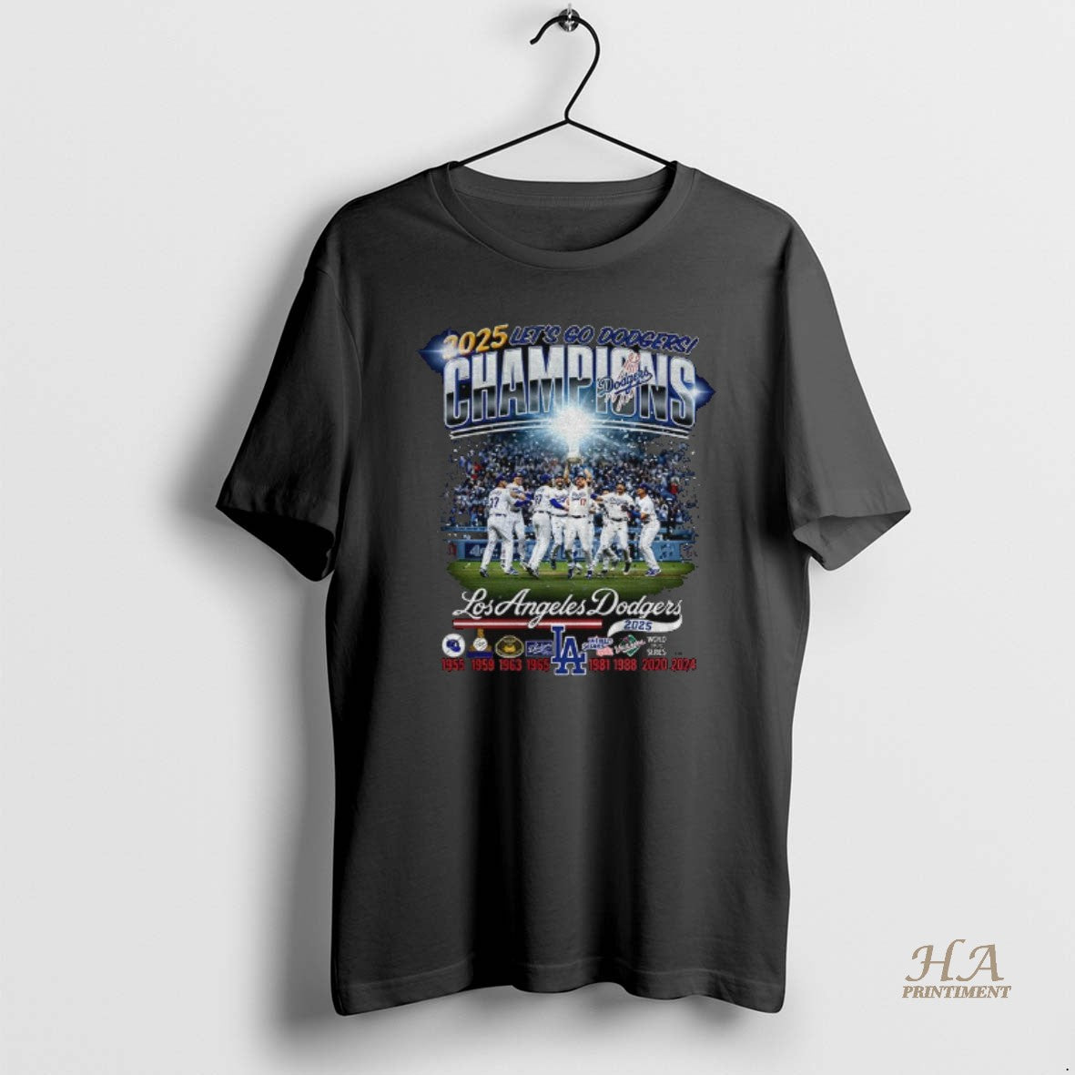 Official Lets Go Dodgers Los Angeles Dodgers Back To Back World Series Champions 1955 2025