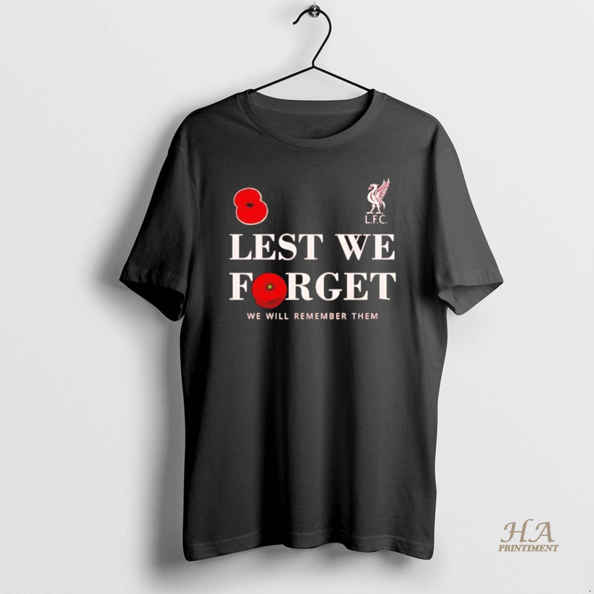 Official Liverpool Fc Lest We Forget 2025 Remembrance Day Black