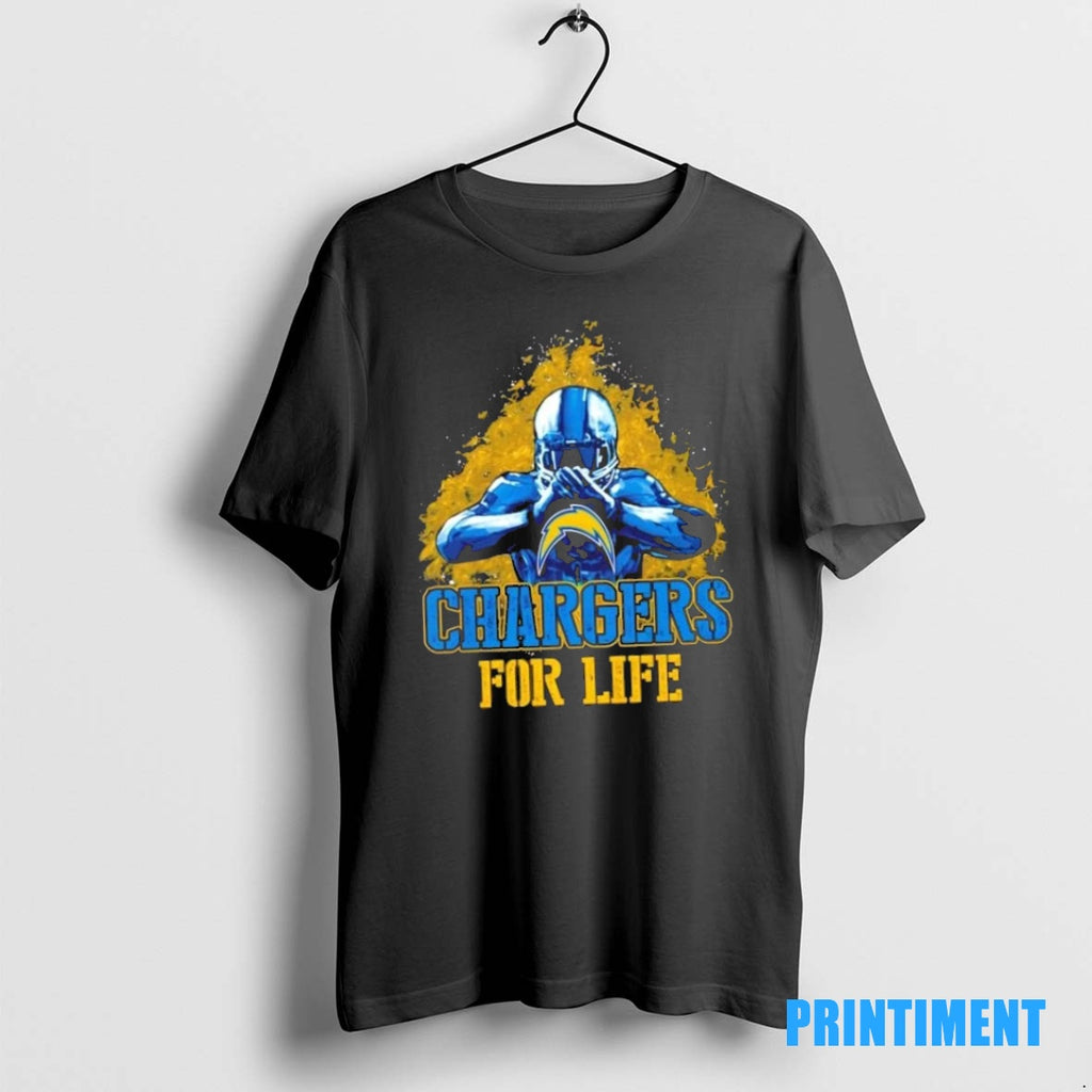 Official Los Angeles Chargers Football For Life Tee Sweater